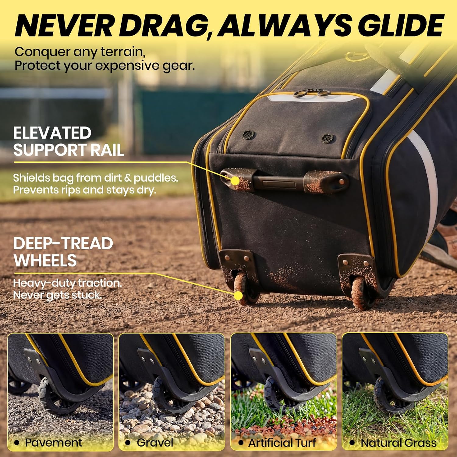 Сумка для бейсбольного снаряже – обзор и цена Sports Equipment Bag With Wheels