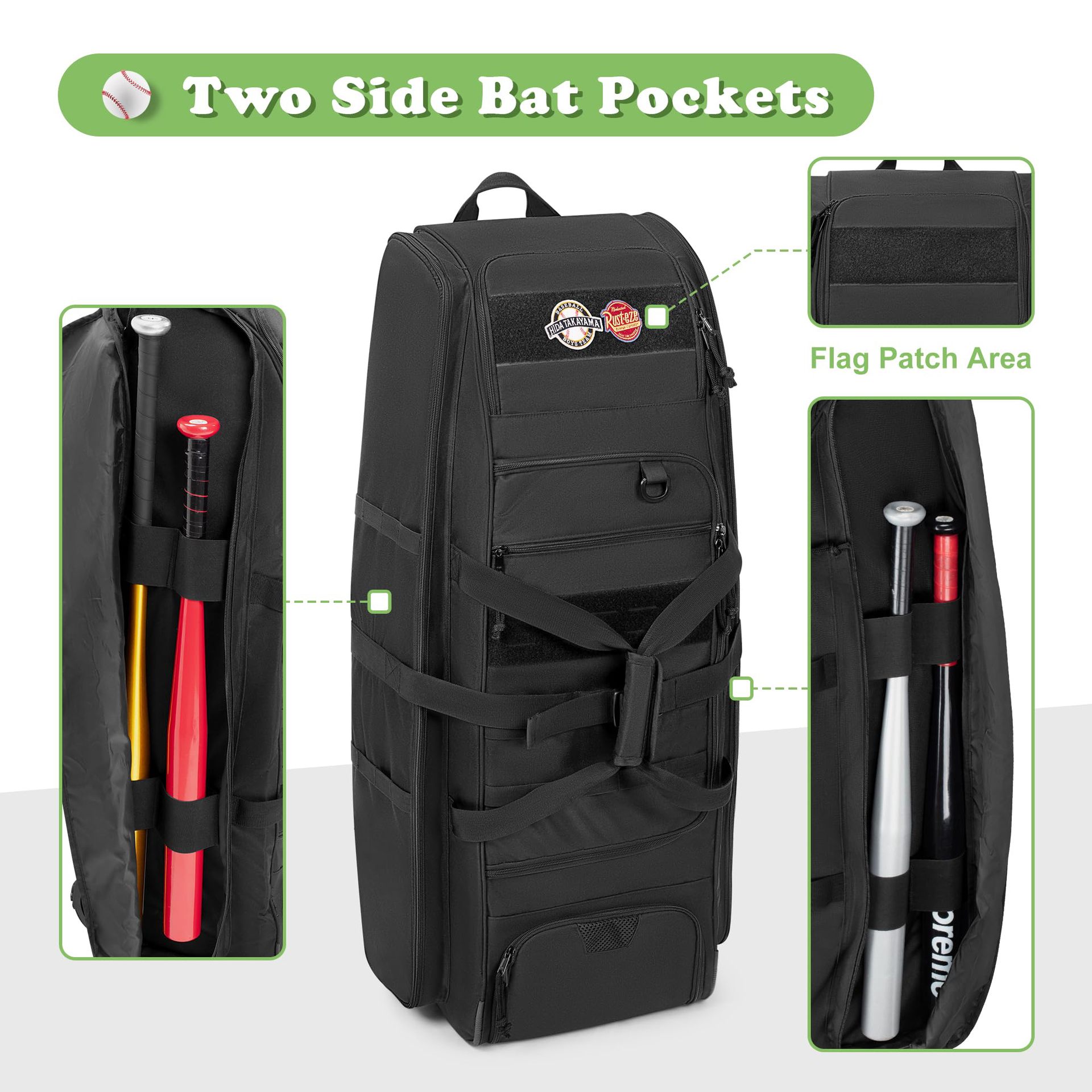 Тактическая бейсбольная сумка  – обзор и цена Sports Equipment Bag With Wheels